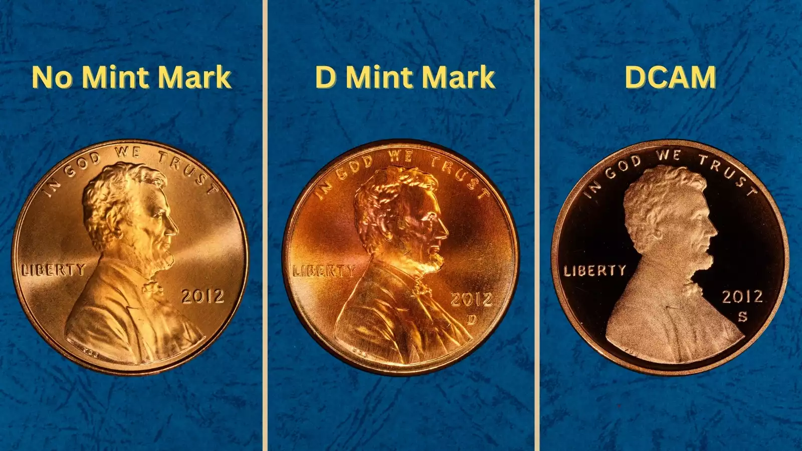 Group of 2012 Lincoln Shield cents showing typical circulated and uncirculated survivor specimens